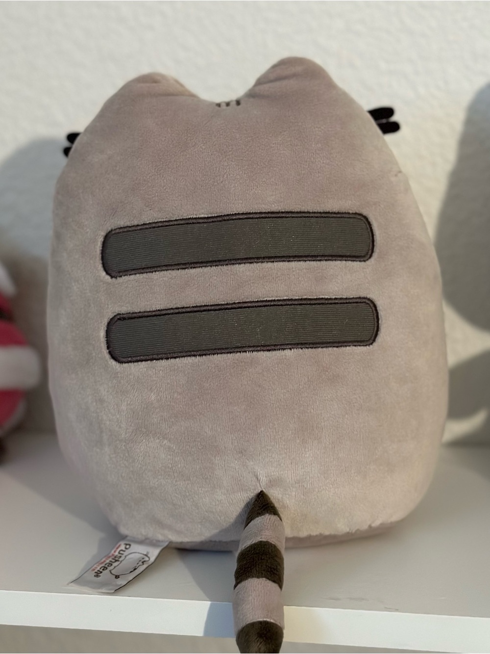 Pusheen Plush with Pink Book - Gray Soft Cat - Picture 2 of 3